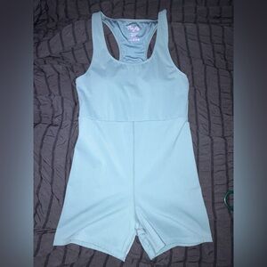 Pink Lily Light Blue Racerback One-Piece